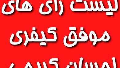 لیست رای های موفق کیفری احسان کریمی